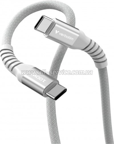 ���� ������ USB-C to USB-C 1.2m Magnetic 100W gray Verbatim (31854)