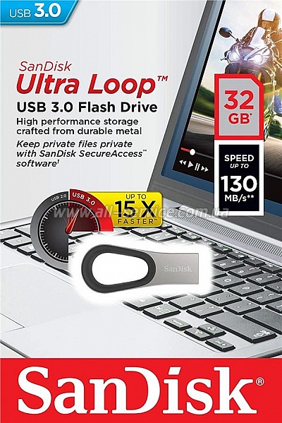 ������ SanDisk 32GB Ultra Loop USB 3.0 (SDCZ93-032G-G46)