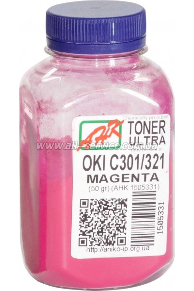 Тонер АНК OKI C301/ 321 бутль 50г Magenta (1505331) Тонер АНК OKI C301/ 321 бутль 50г Magenta (1505331)