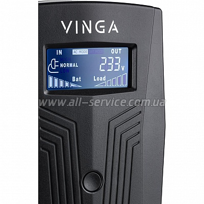  Vinga LCD 600VA plastic case (VPC-600P)