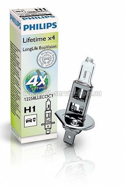  Philips H1 LongLife EcoVision (12258LLECOC1)