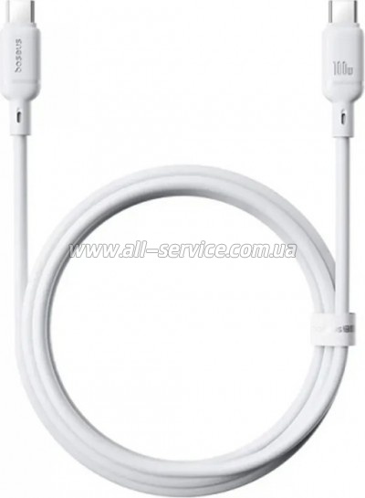 ���� ������ USB-C to USB-C 1.0m 100W white Baseus (P10377704213-00)