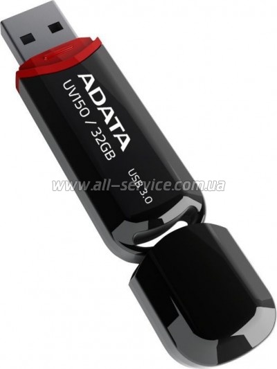  ADATA 32GB USB 3.0 UV150 Black (AUV150-32G-RBK)