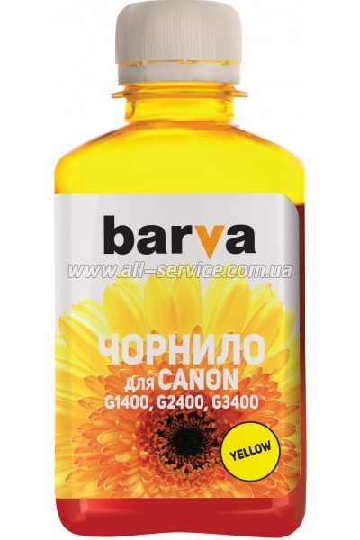 Barva GI-490 Canon PIXMA G1400 / G2400 / G3400 yellow 180 (G490-506)