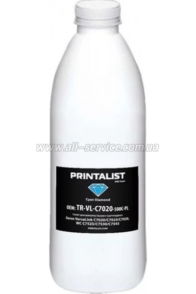 Тонер PRINTALIST Xerox VersaLink C405/ C405N/ C405DN бутль 500г Cyan (TR-VL-C500-500C-PL) Тонер PRINTALIST Xerox VersaLink C405/ C405N/ C405DN бутль 500г Cyan (TR-VL-C500-500C-PL)