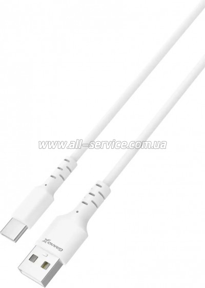 ���� ������ USB 2.0 AM to USB-C 1.0m 3A white Grand-X (PC-05W)