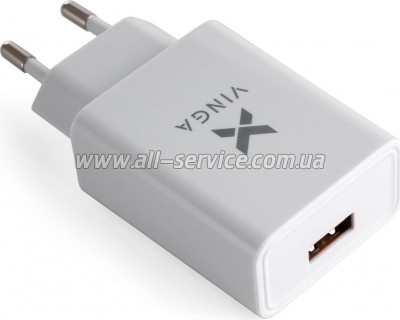 �������� ������� Vinga QC3.0 Quick 1xUSB 18W Max (VWCQAW)