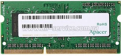    APACER DDR3 4Gb 1600Mhz (DS.04G2K.KAM)