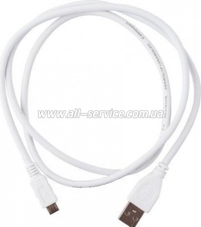 ���� ������ USB 2.0 AM to Micro 5P 1.0m Cablexpert (CCP-mUSB2-AMBM-W-1M)