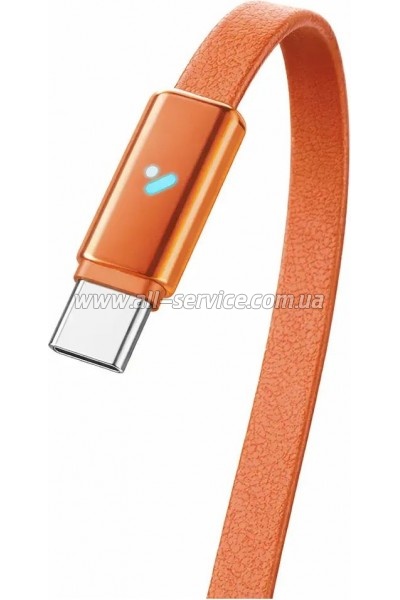 ���� ������ USB-C to USB-C 1.0m 5A 100W ultra-thin orange ColorWay (CW-CBPDCC100-OR)