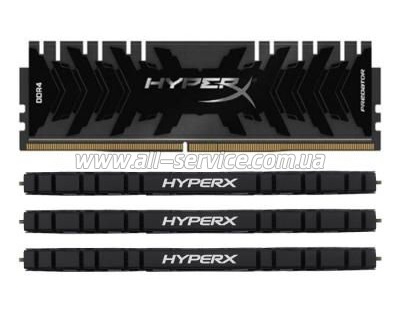 ������ Kingston HyperX 32GB 2666MHz DDR4 CL13 DIMM 8gbx4 XMP Predator (HX426C13PB3K4/32)