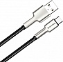   USB 2.0 AM to Type-C 1.0m head metal black ColorWay (CW-CBUC046-BK)