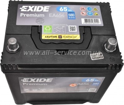   EXIDE PREMIUM 65A (EA654)