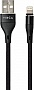 ���� ������ USB 2.0 AM to Lightning 1.0m cylindric nylon back Vinga (VCPDCLCANB1BK)