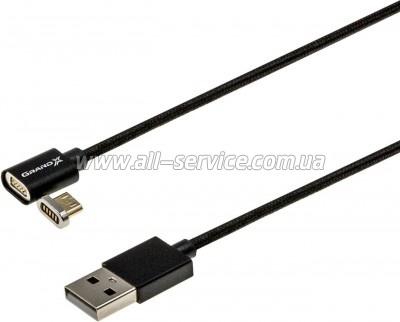 ���� ������ USB 2.0 AM to Micro 5P 1.0m Magnet Grand-X (MG-01M)