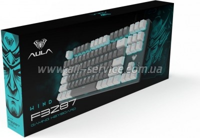  Aula F3287 Keycap KRGD Blue USB UA White/Grey (6948391240688)