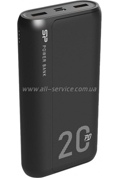   Silicon Power QS15 20000mAh PD/ 18W black (SP20KMAPBKQS150K)
