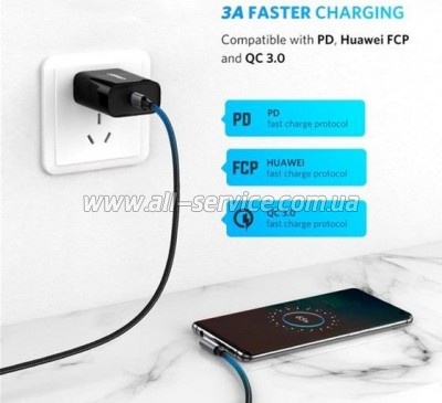 ���� ������ USB-C to USB-C 2.0m 60W US255 Black Gray Ugreen (50125)