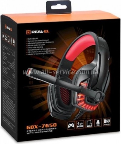 �������� REAL-EL GDX-7650 Black-Red