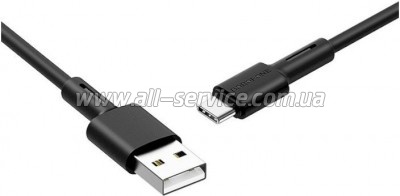 ���� ������ USB 2.0 AM to USB-C 1.0m 3A silicone BX31 black BOROFONE (6931474710390)