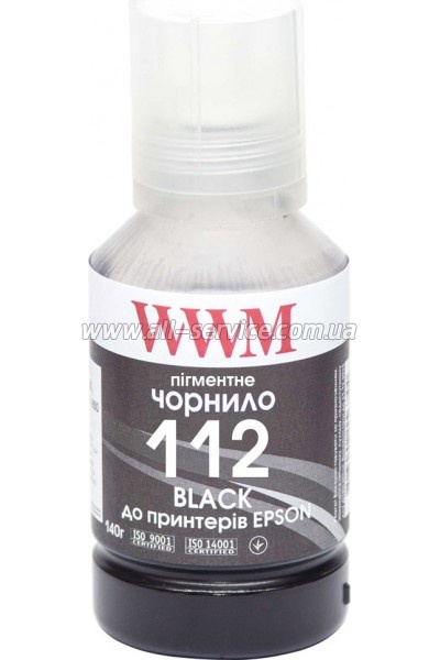  WWM 112  Epson L11160/ 6490 140 Black  (E112BP)