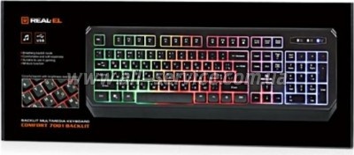  REAL-EL 7001 Comfort Backlit Black