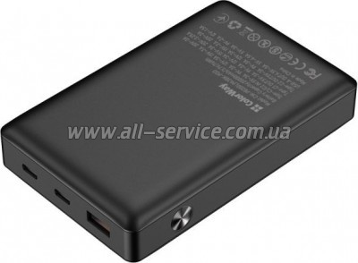   ColorWay 20 000 mAh PD/65W, QC/3.0, black (CW-PB200LPA3BK-PDD)