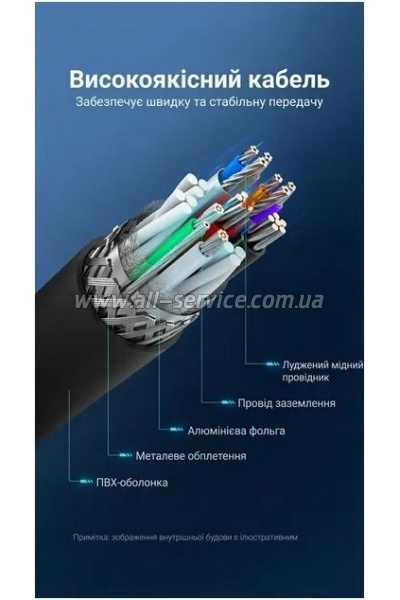 ���� ������ USB 3.0 AM/AM 3.0m black Vention (CONBI)