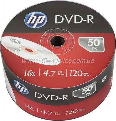 ���� HP DVD-R 4.7GB 16X IJ PRINT 50�� (69302/DME00070WIP-3)