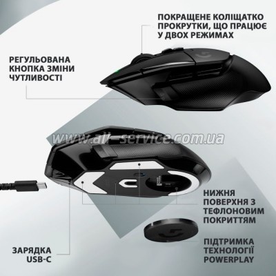  Logitech G502 X Lightspeed Wireless Black (910-006180)