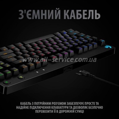  Logitech G PRO Mechanical Gaming USB UA Black (920-009392)