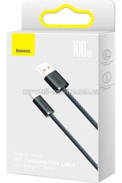 ���� ������ USB 2.0 AM to USB-C 2.0m 5A Gray Baseus (CALD000716)