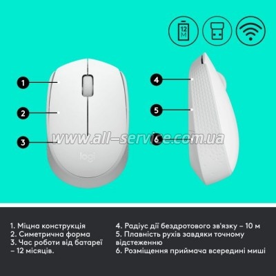  Logitech M171 White (910-006867)