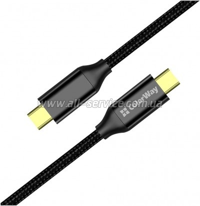 ���� ������ USB-C to USB-C 1.0m USB3.2 (20Gbps 4K PD100W) Gen2 5� black ColorWay (CW-CBPDCC062-BK)