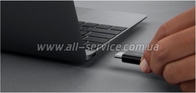 ���� ������ USB-C to USB-C 0.8m USB4 40Gbps 100W Black Belkin (INZ001BT0.8MBK)