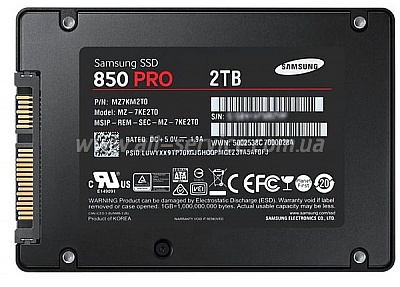 SSD  2,5" Samsung 850 PRO 512GB (MZ-7KE512BW)
