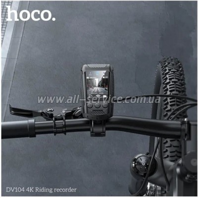  HOCO DV104 4K Riding recorder Black (6942007646000)