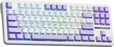  Aula F87 keycap KRGD Blue USB UA White (6948391202464)