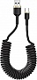 ���� ������ USB 2.0 AM to USB-C 1.0m spiral black ColorWay (CW-CBUC051-BK)