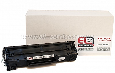  HP LJ CB435A / CANON 712 (EL-CB435A/712R) EXTRA Label