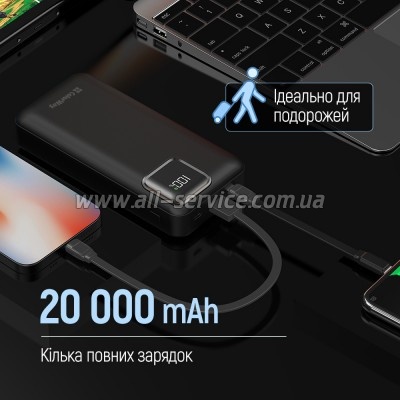 ������� ������������� ColorWay 20000mAh Optimal Power PD 22.5W Black (CW-PB200LPB5BK-PDD)