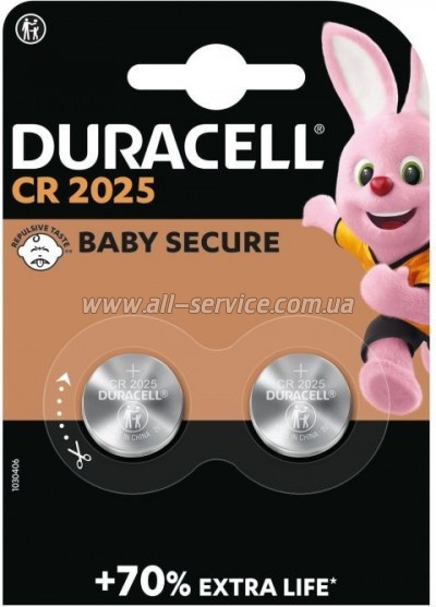  Duracell CR 2025 / DL 2025 * 2 (5000394203907 / 5008922)