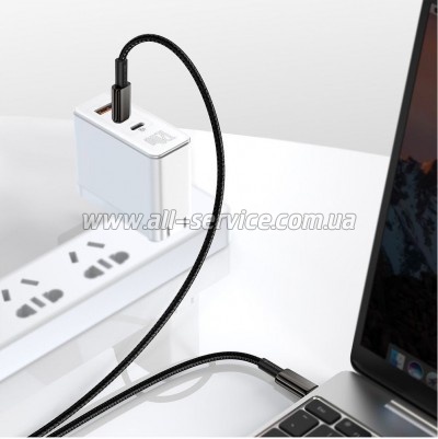 ���� ������ USB-C to USB-C 2.0m 100W black Baseus (CATWJ-A01)