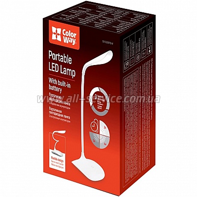   ColorWay Portable & Flexible White (CW-DL06FPB-W)