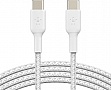 ���� ������ USB-� - USB-�, BRAIDED, 1m, white Belkin (CAB004BT1MWH)