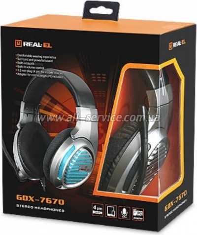  REAL-EL GDX-7670 Gun Metal