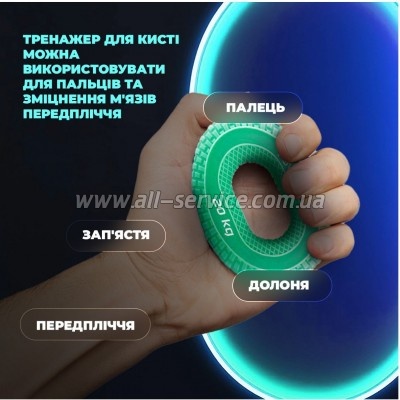  PowerPlay PP-4333 Hand Grip Medium 20   (PP_4333_Green_20kg)