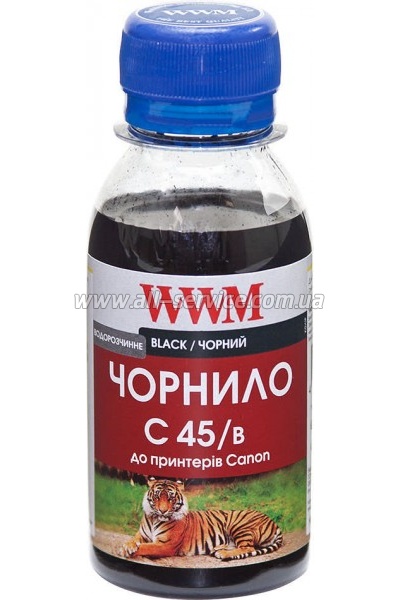 Чернила WWM для Canon CLI-451B 100г Black Водорастворимые (C45/B-2) Чернила WWM для Canon CLI-451B 100г Black Водорастворимые (C45/B-2)
