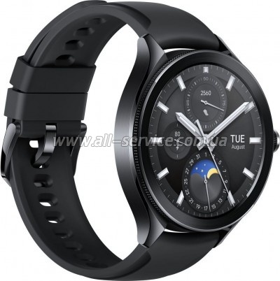 - Xiaomi Watch 2 Pro Bluetooth Black Case with Black Fluororubber Str (1006732)