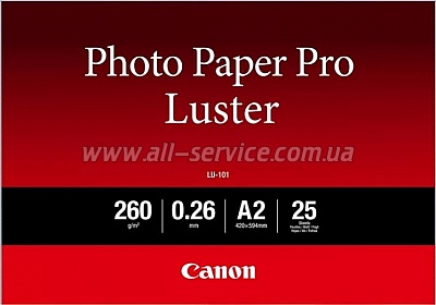  Canon A2 Luster Paper LU-101 25 (6211B026)